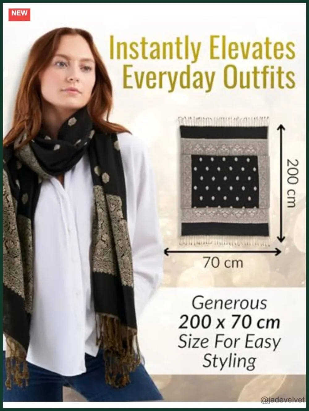 Luxurious Pashmina Scarf for Women - Gift Boxed